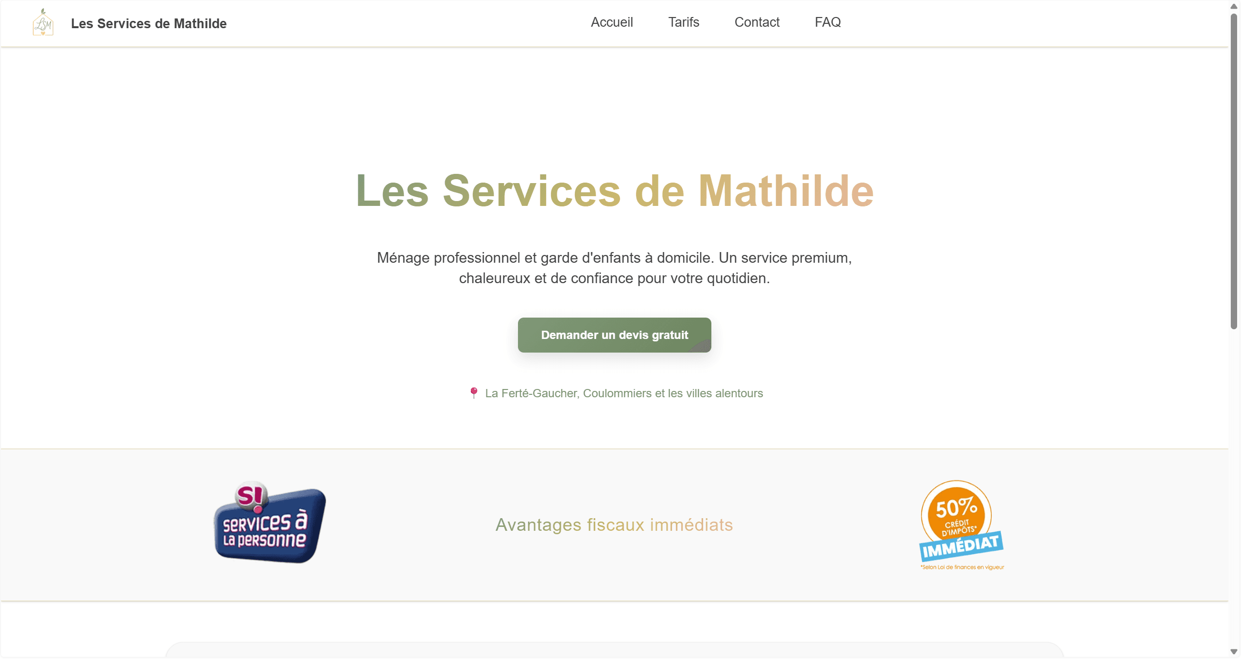 Les Services de Mathilde - Refonte stratégique d’un site d’aide à la personne