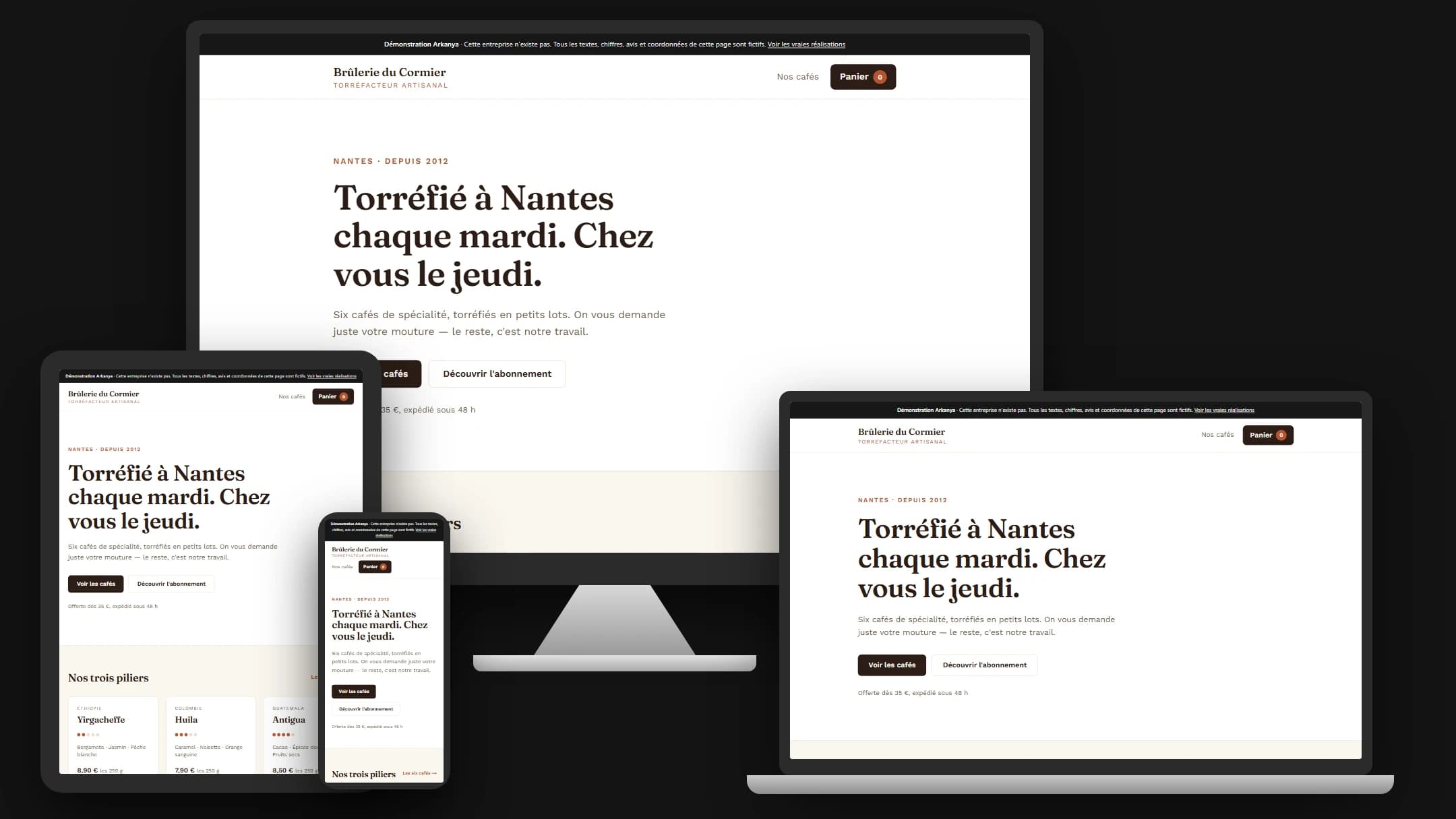 Torréfacteur — écran principal