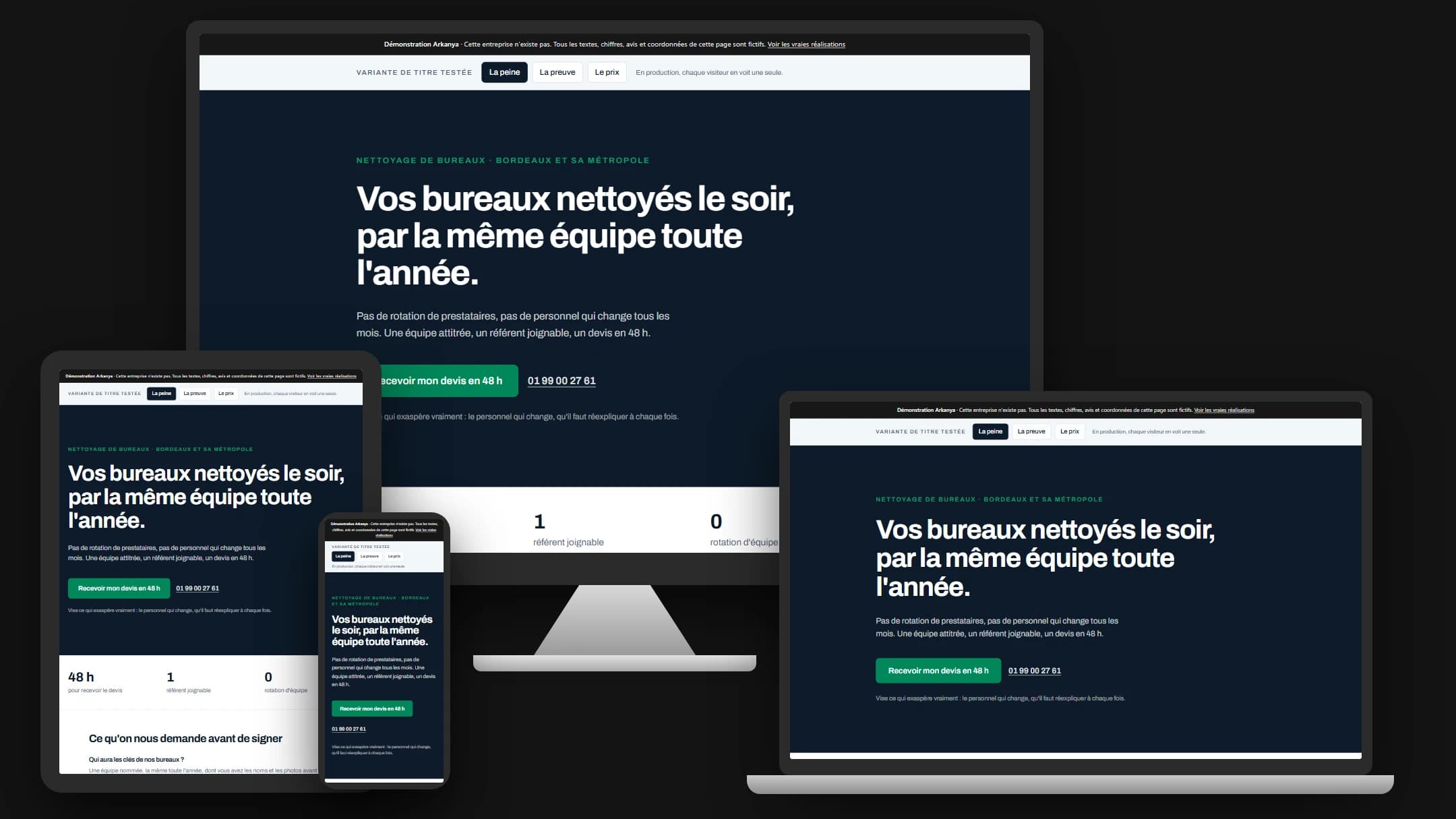 Campagne locale — écran principal